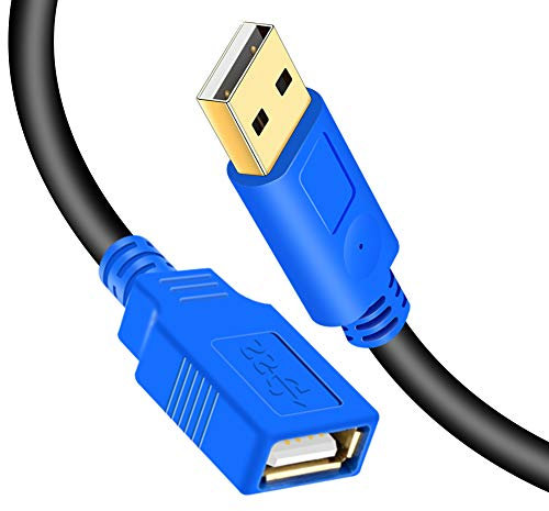 Hanprmeee USB Extension Cable, USB Extension Cables - Extra Long USB 2.0 A Male to A Female Cable，for Printer, Keyboard, Game Console, Loudspeaker, Oculus Rift, scanners ect (5M)