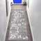 Teppich Läufer 60×150cm, rutschfest Flur Grau Moderner Einfach Küchenteppich Korridor Teppich Waschbar Meterware Schlafzimmer Korridor Polyester Teppich Länge Anpassbare