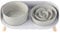 Gamelle Anti-Glouton Surélevée pour Chien - Set Alimentation Lente avec Bol Céramique Anti-Éclaboussure - Pour Nourriture et Eau - Petite et Moyenne Taille
