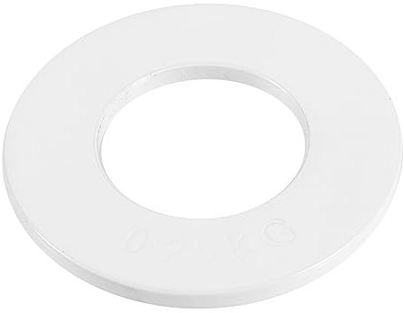 Yardwe Fitness Barbell Lip Gloss Kits Barbell Plate Fxr Weight Plates Vinyl Weights Fractional Hand Grip Plate Single Hole Plate Counterweight Plate Paint Iron Core White Dumbbell Plate