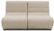 DOMO. collection Outdoor Sofa Borkum, 2-Sitzer aus 2 x Sessel-Element wetterfest, 2er Gartensofa, Gartenliege, Gartenmöbel, Gartencouch, 146 x 102 x 80 cm (BxTxH), taupe
