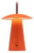 LUUK Studio New: Rechargeable LED Table lamp, dimmable by Touch, Mushroom Light for Indoor and Outdoor, Elegant Design & Decoration, Orange