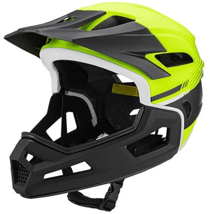 Amagogo Fahrradhelm, Integralhelm mit abnehmbarem Polster, stoßdämpfender Fahrradhelm, Fahrradausrüstung für Frauen und Männer, Outdoor-Aktivitäten, Fluoreszierendes Gelb