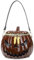 Umhängetasche, Kürbis-Form, Crossbody-Tasche für Damen, lustige Kuriertasche, Halloween, Handtasche, Umhängetasche, Einkaufstasche, Dating-Tasche, braun