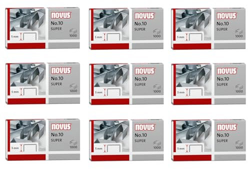 Novus Heftklammer No. 10, 1000 Stück (9x1000)