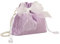 ZCSLD Beuteltasche mit Kordelzug, 20 x 18 cm, Schleife, Netzstoff, Perlenkette, Perlenkette, für Hochzeit, Abend, Party, Satintasche, Damen, Brautjungfer, Handtasche