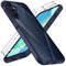 ivoler Hülle für Samsung Galaxy A16 4G / A16 5G mit 2 Stück Panzer Schutz Glas, [Militärstandard] Stoßfest [Kameraschutz] Handyhülle, Matt Durchscheinende Anti-Fingerabdruck Schutzhülle Case, Blau