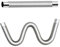 BOBORE Tubo de estufa flexible de acero inoxidable, tubo de chimenea de pared, extensión de chimenea para estufas de leña, tubo de estufa de camping para estufa de leña (200 cm, 5 cm)