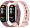 Mugust 2 cinturini per Xiaomi Mi Band 8 e Xiaomi Mi Band 9 Donna Uomo,Silicone Colorato Ricambio Morbido Bracciali di Ricambio per Xiaomi Mi Smart Band 8/Mi Smart Band 9 (Rosa/Viola)