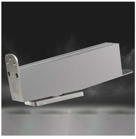 AMUFJJ Muelle de Suelo Cierrapuertas De Aluminio con Parche, Resorte Hidráulico para Puertas De Alta Resistencia, Cierrapuertas De Vidrio Interior para Baño.
