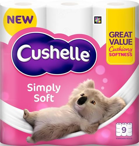 Cushelle Simply Soft Toilet Roll 9 Standard Rolls