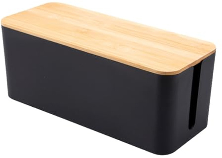 BESPORTBLE Cable Line Box Cable Storage Box round Storing Outlet Apparatuses in Office or Corner