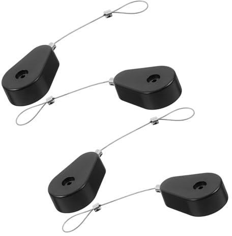 SOIMISS 4pcs Retractable Theft Junction Box Cable Lock for Gaming Controllers Tv Remotes Security Tether for Lost Cables