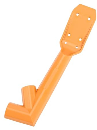 Kikumi Gutter Cleaning Tool Plastic Roof Gutter Cleaner Scoop Attachment for Standard 3/4 Inch Threaded Poles Orange