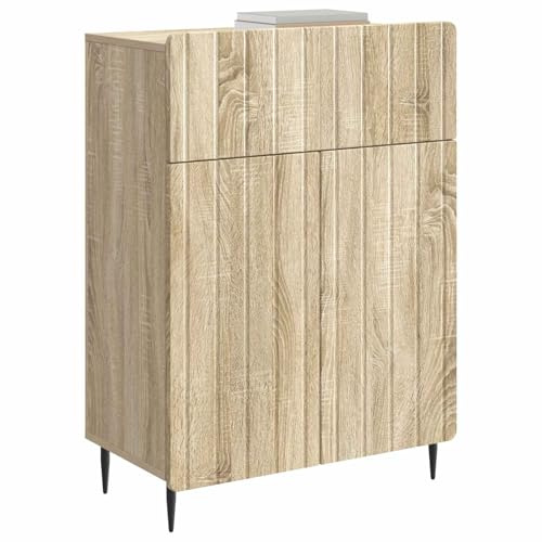vidaXL Sideboard Sonoma-Eiche 66 x 34,5 x 92 cm Holzwerkstoff, Vielseitige rechteckige Aufbewahrung, moderner Sideboard für Wohnzimmer, stylische Kabinett für Essensbedarf