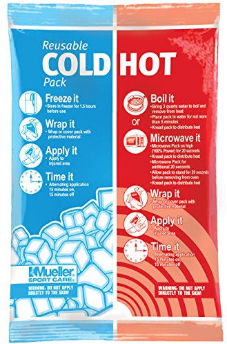 MUELLER Sports Medicine Reusable Cold & Hot Pack, Ice Pack for Injuries and Pain Relief, Blue