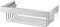 ZACK 40371 LINEA Duschkorb, Edelstahl matt,2.76 by 10.43 by 5.12