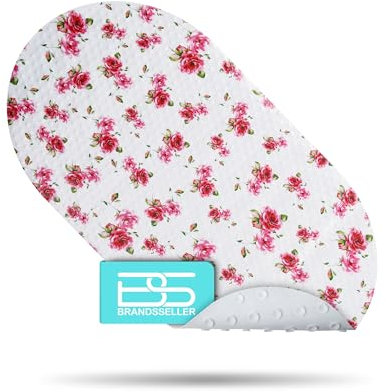Brandsseller Badewanneneinlage ca.70x36 cm Duscheinlage Duschmatte Druckdesign Oval Rose - 70 x 36 cm