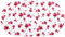 Brandsseller Badewanneneinlage ca.70x36 cm Duscheinlage Duschmatte Druckdesign Oval Rose - 70 x 36 cm