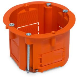 plastrol Hohlwanddose PK-60G (1) - Orange, Kunststoff, nicht wasserfest, Maße: 60 x 45 mm