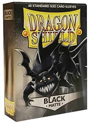 Arcane Tinmen ApS ART11202 Sleeves Black (60)' Dragon Shield Matte Schwarz Card Game, One Size