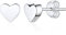 ChicSilver Tiny Heart Ohrstecker 925 Sterling Silber Delicate Schmuck für Frauen Ohrringe Hochzeit Engagement für Valentinstag