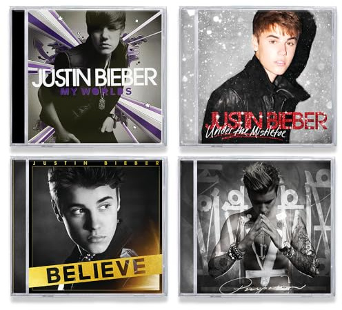 Justin Bieber: Complete Studio Album Discography - 5 CDs (My World / My World 2.0 / Under The Mistletoe / Believe / Purpose)