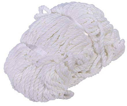 Dilwe VGEBY1 Weißes Fußballnetz, großes Fußballtrainings-Tornetz für das Fußballspiel-Wettkampftraining(6X4FT) Tornetz 240X170 Tornetz 240X170 Ersatznetz Für Fußballtor Hudora Fußballtor Ersatznetz