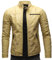 Crone Epic Herren Lederjacke Cleane Basic Leder Jacke in vielen Varianten und Farben (S, Heavy Washed Yellow (Rindsleder))