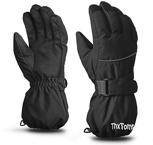 ThxToms Guanti Termici Bambino, Guanti Invernali da Neve Impermeabili, Prova di Vento, la Corsa con Gli Sci in Bicicletta Campeggio -15℃, Sotto Zero, 4-13 Anni per Ragazzi e Ragazze