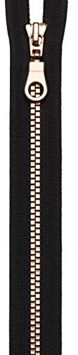 Prym 468603 Reißverschluss S14 teilbar 60 cm schwarz/roségold