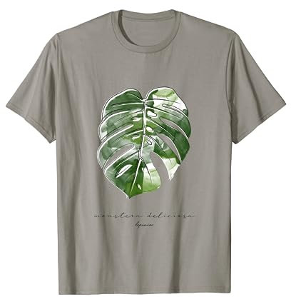 NEU Fensterblatt Monstera Variegata Pflanze Blatt Niedlich T-Shirt