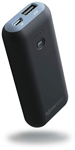 Boompods Powerboom Power Bank Fast Charging 5000mAh - Universal USB Portable Charger, External Battery Pack Charger, Slim Travel Powerbank for Mobile Devices, Lightweight for Travel & Smartphone