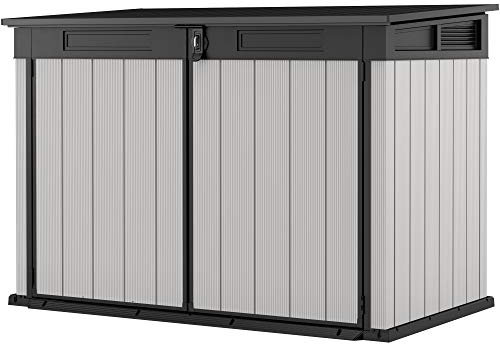 Ondis24 Keter Kissenbox Premier Box, Sitztruhe, Gartenbox, Outdoor Auflagenbox, Kissentruhe Garten, Sitzbank, regensicher (2020 Liter)