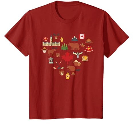 Kanadischen Vintage-Symbolen, Kanada-Flagge, Ahornblatt RCMP T-Shirt