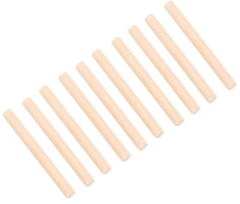 Agatige 10 Stück Violin Stimmstock, 6,8x0,5cm / 2,8x0,2 Zoll Stimmstock Geigensäule Fichtenholz Zubehör Langlebige Fichtenholz Geigensäule Stimmstock Teile Zubehör für 3/4 4/4 Geigen