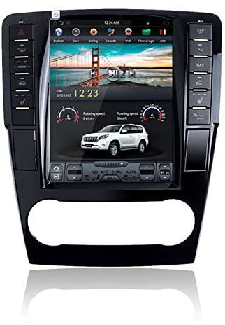 MOOKAKA Android 9 Tesla Autoradio 1 Din GPS-Navigationskopfeinheit für GL ML W164 X164 2005-2011 Multimedia-Player-Unterstützung Wireless Carplay Bluetooth DSP (PX6 4+64GB)