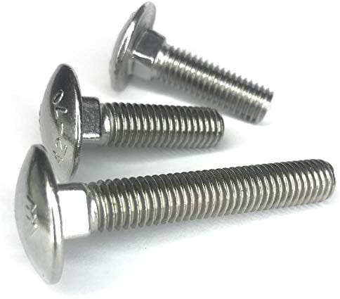 Schlossschrauben M6x40 Edelstahl 25 Stück Torbandschrauben Flachrundschrauben mit Vierkantansatz DIN 603 Flachrundkopf Schrauben Schloßschrauben VA V2A Vollgewinde | norm-genau®