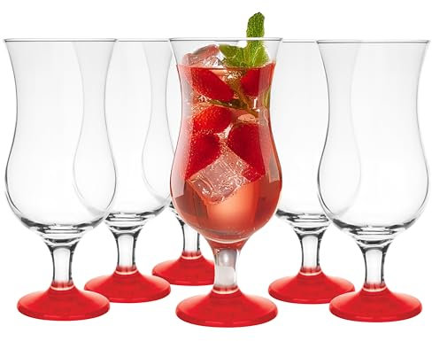 Glasmark Krosno Cocktail Set De 6 À Cocktail 420Ml Verre À Cocktail Gin Eau Rouge