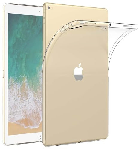 iPad Pro 12.9 Zoll 2015/2017 Hülle, Asgens Transparentes Dünnes Schlank Silikon Sanft TPU Stoßfest Tablette Computer Hülle Für Apple iPad Pro 12.9'' 2015 & 2017