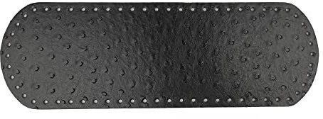 Tricot Cafè - Fondo borsa 36X12 Broccato Nero - Fondo per borse Ideale per lavorare all' uncinetto in pelle ed ecopelle pensato per creare una borsa a uncinetto artigianale