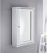 Saxony® Bathroom Wall Cabinets storage unit Slim Single Door Mirrored Small Bathroom Cabinet cupboard wooden Modern Storage Unit with Internal Shelf and Display Shelf White