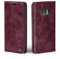 LBH Handyhülle für Samsung Galaxy S8 in Weinrot mit Karten- und Geldfach Smartphone Hülle mit Standfunktion Flip Case Schutzhülle Magnetverschluss Vintage