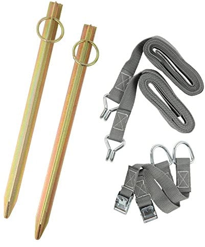APT Abspannset BISELLA Sturmband-Set - Vorzelt und Markise Sturmsicherung Wohnwagen Caravan Wohnmobil Sturmverspannung Storm Kit