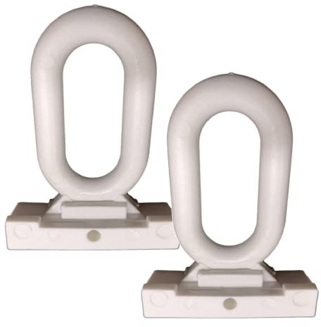 Coppia occhielli tenda da sole mod. roma occhioli ganci ricambi accessori bianco