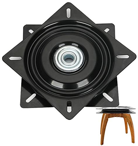 WORDFUN Robuste Kugellager Schwarz Tischlager Hardware Drehscheibe Drehteller 6 8 10 12Zoll 360 Grad Drehplatte Für TV Tischplatte，barhocker