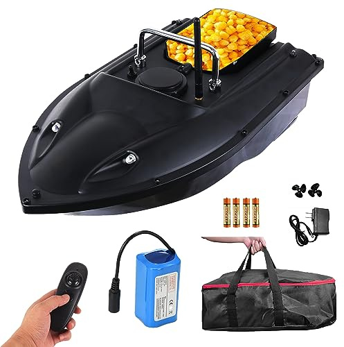 CRESEAPRODUCTS Sending Hook Lures Trawling Tumbler Remote Control Fishing Rc Bait Drop Boats for Carp Fishing,5200mah Battery