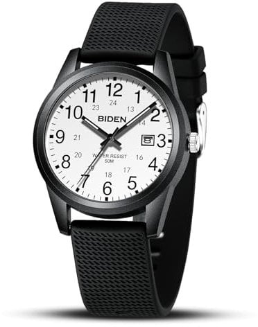 LN LENQIN Herren Uhr Uhren Herren Analog Quarz Armbanduhr 30M wasserdichte mit Datum Mode Casual Designer Uhr für Männer Silikonband