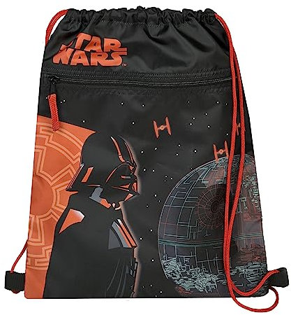 Undercover Turnbeutel mit Sicherheitsverschluss, mit Reißverschlusstasche, ca. 32 x 41 cm, Motiv: Star Wars
