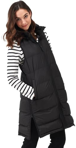 Regatta Ganella-Chaleco Largo para Mujer, Negro, 48